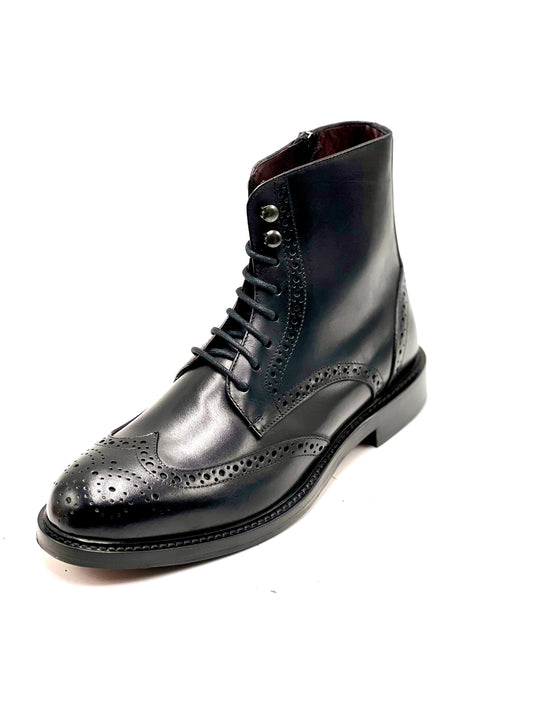 Stivaletto Lacci Coda di Rondine Cuoio/Gomma (StivLDaini)